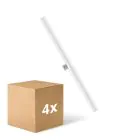 Confezione Multipack 4x Ledvance Ledinestra BASE Tubo LED 6W 640lm - 827 Bianco Molto Caldo | 50cm - Sostitutiva 40W
