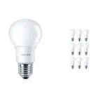 Confezione Multipack 10x Philips Corepro LED Bulbo E27 Pera Ghiaccio 8W 806lm - 840 Bianco Freddo | Sostitutiva 60W