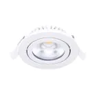 Noxion LED Inclinabile Slim Faretti Bianca Il Giro 6W 520lm 60D - 927 Bianco Molto Caldo | 85mm - IP54 - Dimmerabile - Miglior Resa Cromatica